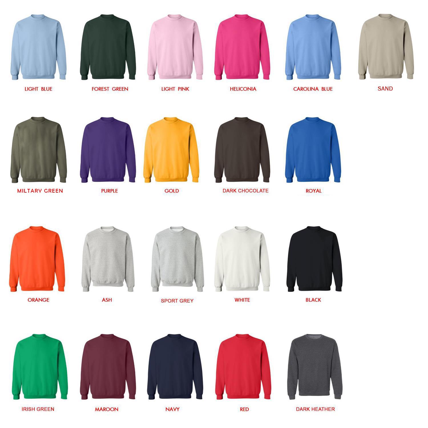 sweatshirt color chart - Genshin Impact UK Shop