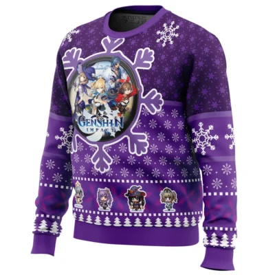 Alternative view of Christmas Quest Genshin Impact Ugly Christmas Sweater
