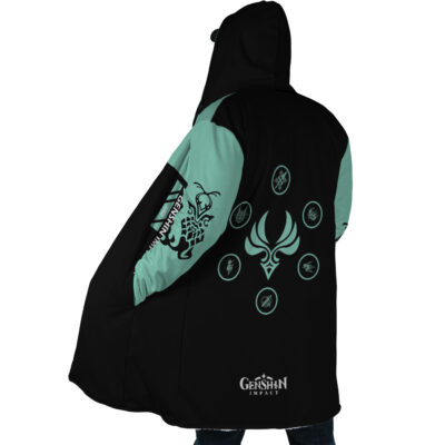 Alternative view of Xiao 2 Genshin Impact Dream Cloak Coat