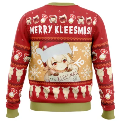 Alternative view of Merry Kleesmas Klee Genshin Impact Ugly Christmas Sweater