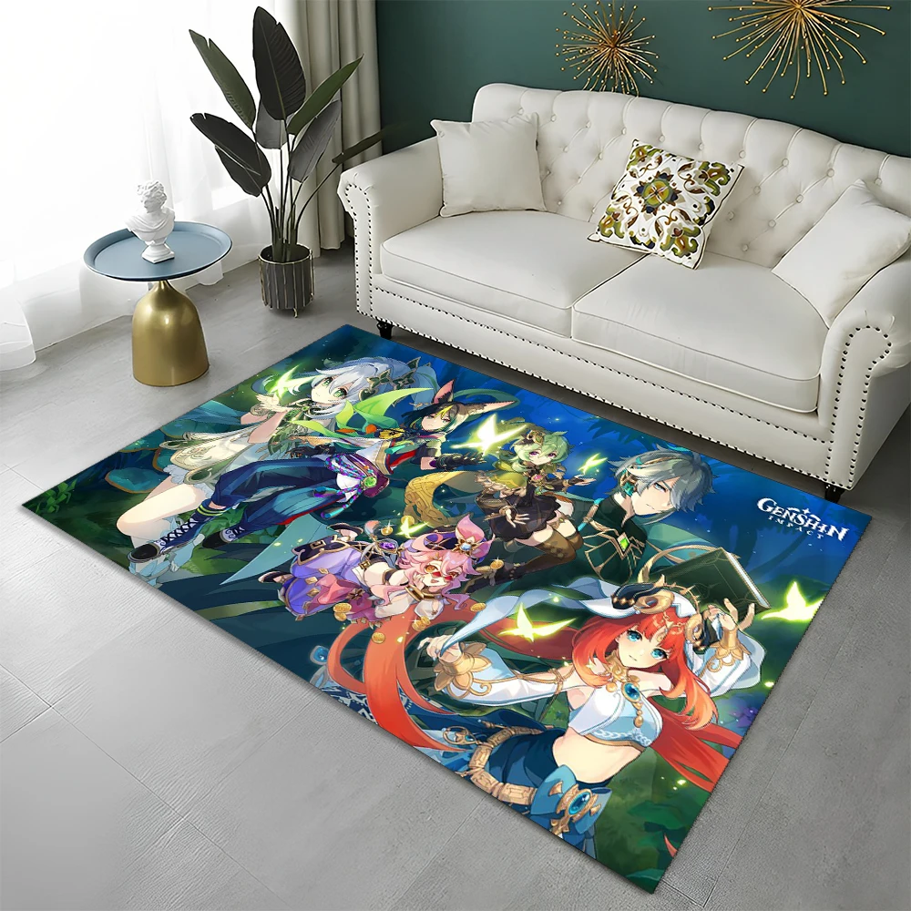 Cartoon of Game Genshin Impact Rug