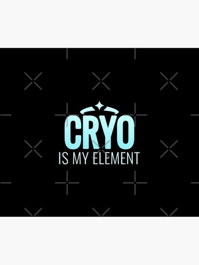 Alternative view of Genshin Impact Cryo Is My Element Tapestry