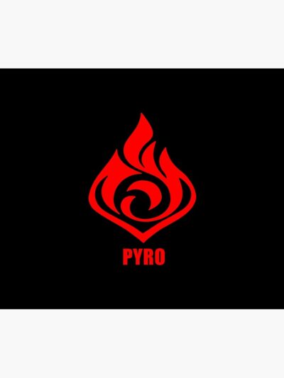 Alternative view of Pyro Element Genshin Impact Tapestry