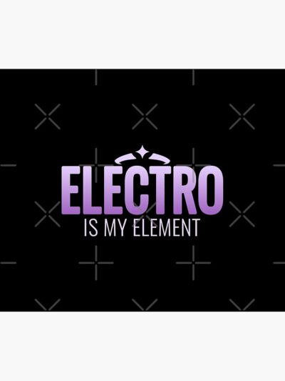 Alternative view of Genshin Impact Electro Is My Element Tapestry