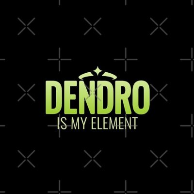 Alternative view of Genshin Impact Dendro Is My Element Tote Bag