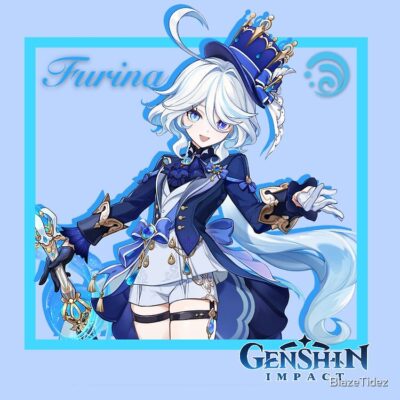 Alternative view of Genshin Impact Furina Tote Bag