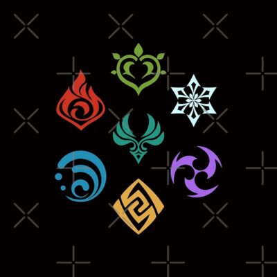 Alternative view of Genshin Impact All Elements Tote Bag