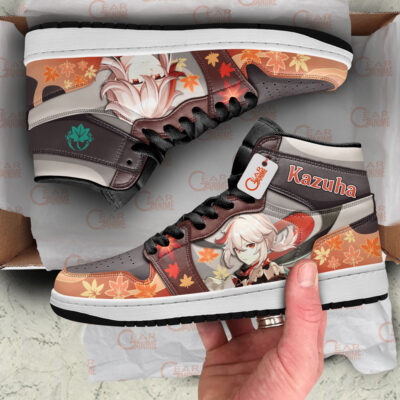 Alternative view of Kaedehara Kazuha Custom Genshin Impact High-Top Leather Sneakers