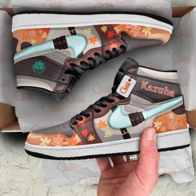 Alternative view of Kaedehara Kazuha Personalized High-Top Leather Sneakers Genshin Impact Shoes