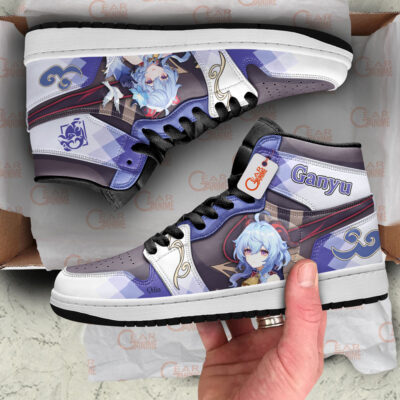 Alternative view of Ganyu Custom Genshin Impact Personalized High-Top Leather Sneakers