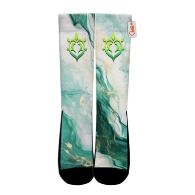 Alternative view of Dendro Nature Element Socks Genshin Impact Game Collection