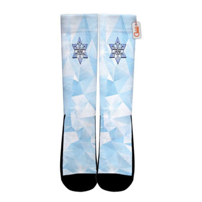 Alternative view of Cryo Ice Element Socks Genshin Impact Game Collection