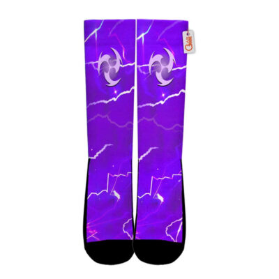 Alternative view of Electro Lightning Element Socks Genshin Impact Game Collection