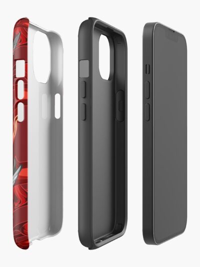 Alternative view of Arlecchino Signature Genshin Impact Iphone Case