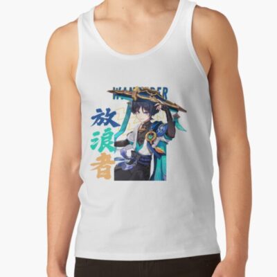 Alternative view of Genshin Impact Wanderer Scaramouche Tank Top