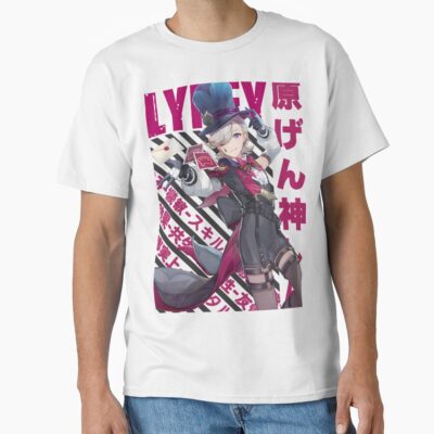 Alternative view of Genshin Impact Lyney T-shirt