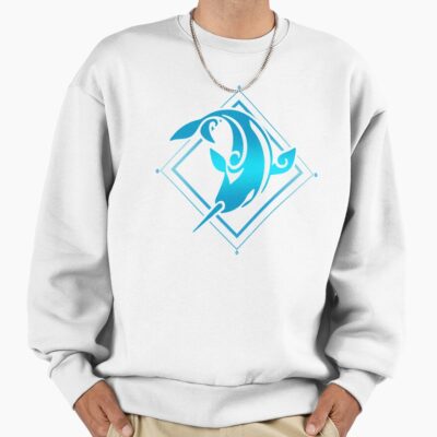 Alternative view of Genshin Impact Childe Tartaglia Hydro Emblem Sweatshirt