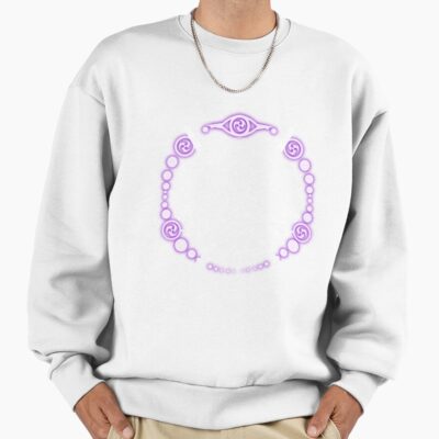 Alternative view of Raiden Shogun Constellation Design White Sweatshirt