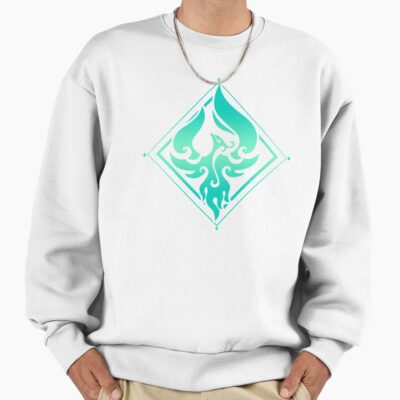 Alternative view of Genshin Impact Xiao Anemo Emblem Sweatshirt