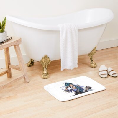 Alternative view of Genshin Impact Illustration Bath Mat