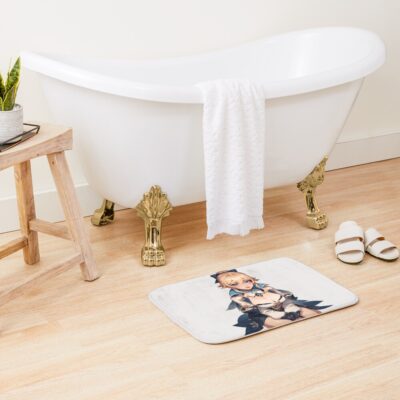 Alternative view of Cute Blonde Girl On Her Knees Bath Mat