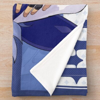 Alternative view of Genshin Impact Kaeya Birthday Official Artwork 2020 Throw Blanket