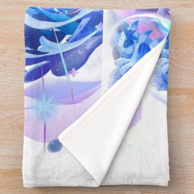 Alternative view of Furina Genshin Throw Blanket