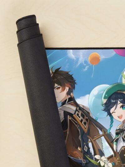 Alternative view of Genshin Impact 3Rd Anniversary Poster Mouse Pad