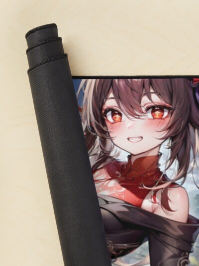 Alternative view of Hutao In A China Dress Genshin Impact Mouse Pad