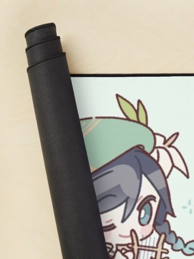 Alternative view of Genshin Impact Chibi Venti And Xiao Mouse Pad