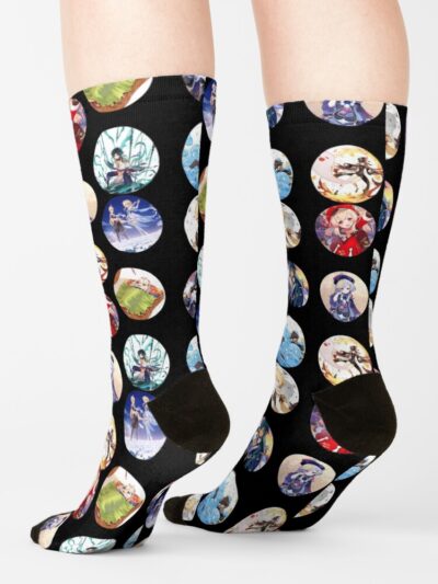 Alternative view of Genshin Impact Sticker Set Socks
