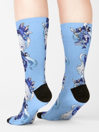 Alternative view of Genshin Impact Furina Chibi Socks