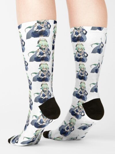 Alternative view of Genshin Impact Illustration Socks